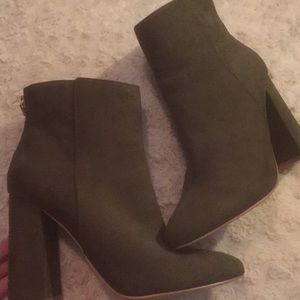 brand new, never worn, size 8.5 booties!